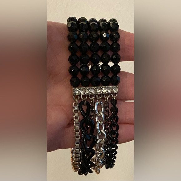 Vintage chain & bead bracelet - Picture 5 of 11